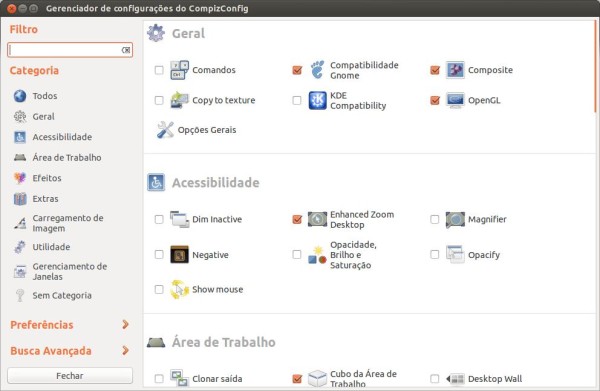 mudando o visual do Ubuntu (compiz)Ccsm2