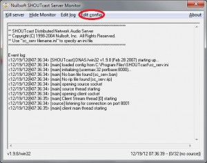 shoutcastserverconfig