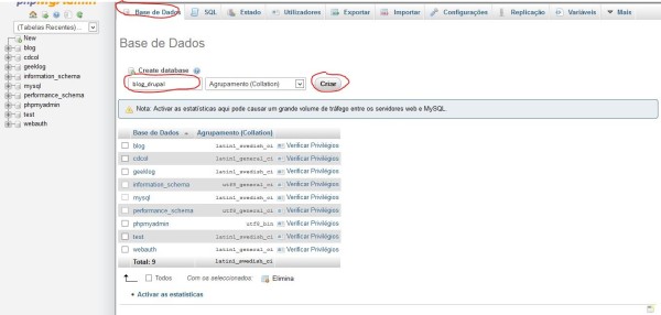 CriandoBD-drupal