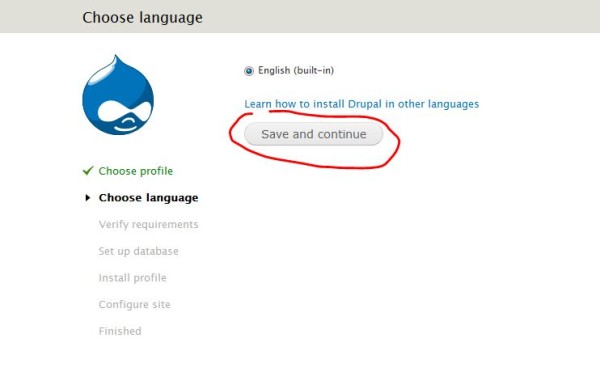 Drupal passo 2