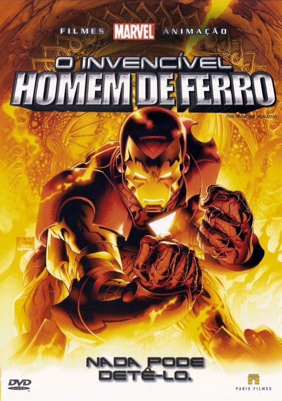 o invencivel homem de ferro em os melhores filmes animados da marvel