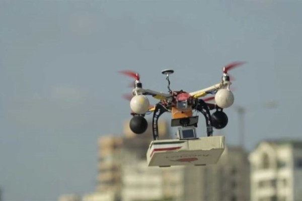 drone entregador de pizza